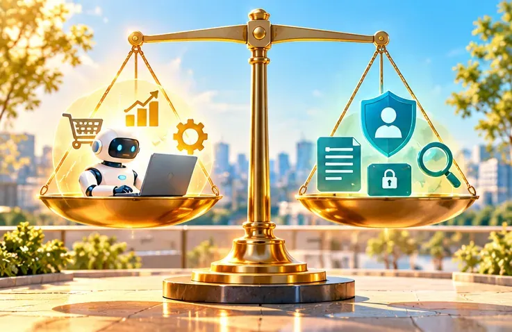 AI illustration: Balancing capability and security