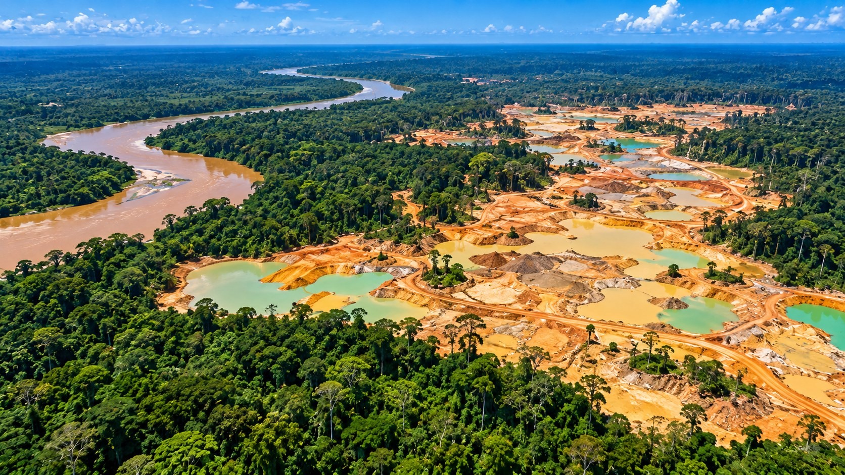 Land change from mining in the Amazon rainforest