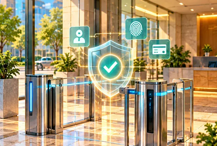 AI illustration: Bank verification gate