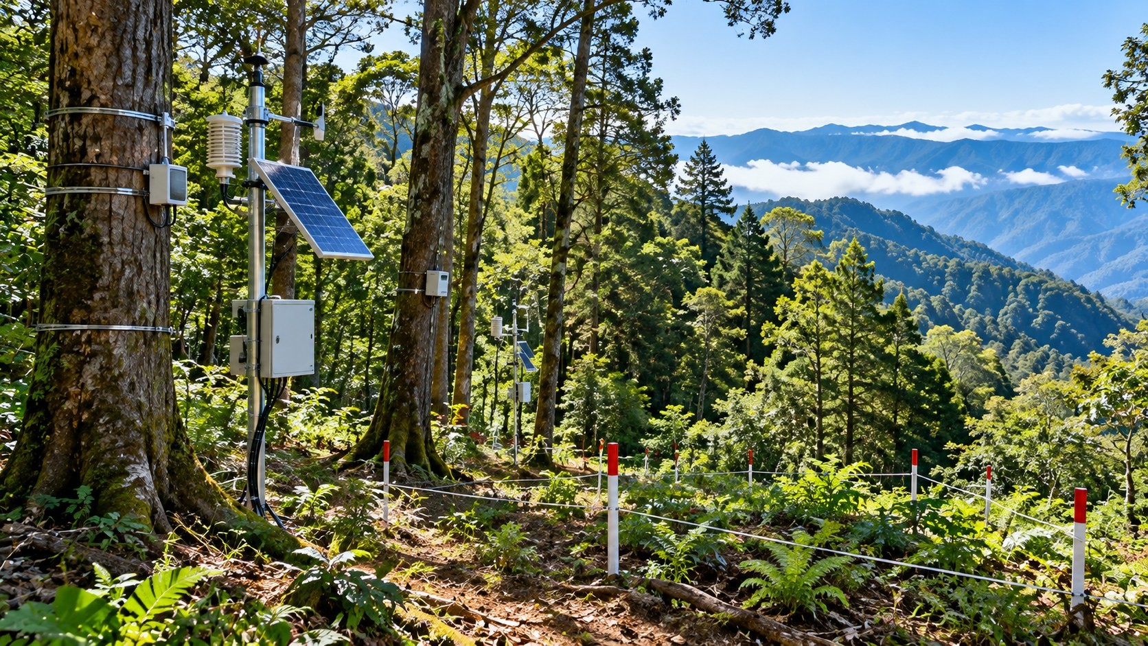 Forest plot surveys for carbon monitoring